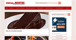 Desktop Screenshot of ideiasereceitas.com